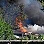 Gartenh&uuml;tte in Vollbrand